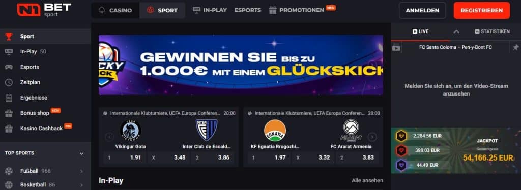 N1 Bet - Neuer Wettanbieter mit einem wunderbaren Willkommensbonus für Neukunden